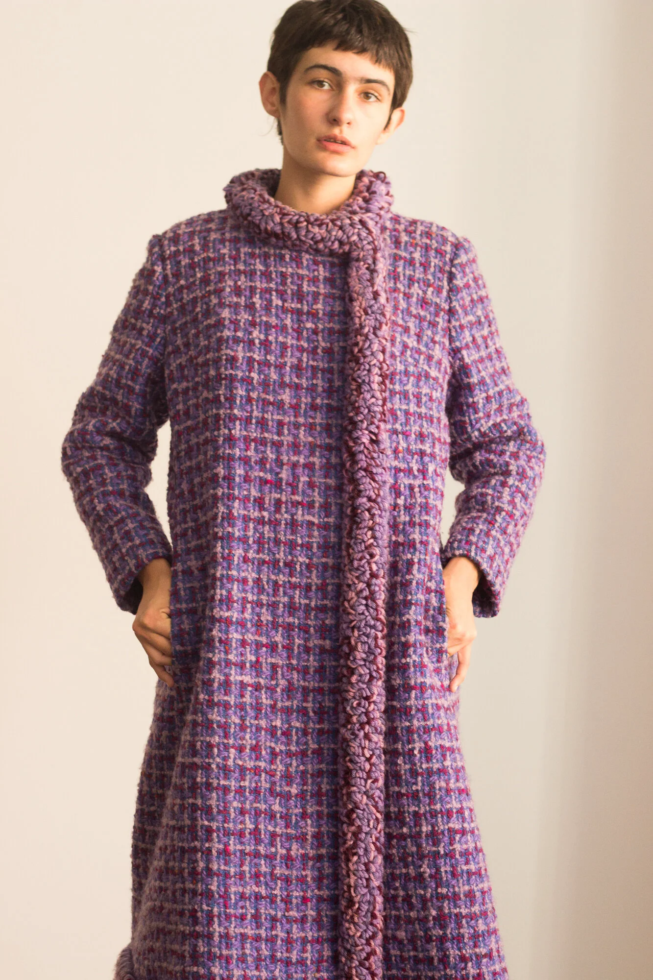 Fringed coat hot sale